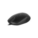MOUSE DELUX, PC sau NB, cu fir, USB, optic, 3200 dpi, butoane/scroll 4/1, , negru, 