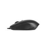 MOUSE DELUX, PC sau NB, cu fir, USB, optic, 3200 dpi, butoane/scroll 4/1, , negru, 
