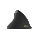 MOUSE DELUX, PC sau NB, wireless, 2.4GHz, optic, 1600 dpi, butoane/scroll 6/1, ergonomic,  negru, 