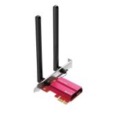 Adaptor Mercusys BE6500 WiFi 7 BT 5.4 PCIe, standarde wireless IEEE 802.11 ax/be 6 GHz, IEEE 802.11 a/n/ac/ax/be 5 GHz, IEEE 802.11 b/g/n/ax/be 2.4 GHz, 2 antene fixe High-Performance Omni-Directional, securitate wireless WPA-PSK/WPA2-PSK/WPA3-SAE