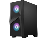 MSI MAG FORGE 100R case 2xUSB 3.0 2x120mm ARGB Fan 1x120mm black Fan Tempered Glass