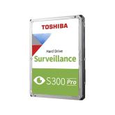 HDD Video Surveillance TOSHIBA S300 PRO 10TB CMR, 3.5'', 512MB, 7200RPM, SATA, 64 cameras, 24/7, TBW: 300