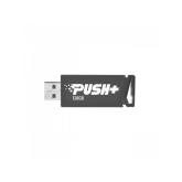 MEMORIE USB 3.2 PATRIOT PUSH+, 128 GB, profil mic, negru, 