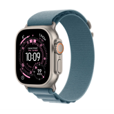 Apple Watch Ultra 3 GPS + Cellular 49mm Natural Titanium Case with Light Blue Alpine Loop - Medium