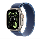 Apple Watch Ultra 3 GPS + Cellular 49mm Natural Titanium Case with Blue/Bright Blue Trail Loop - M/L
