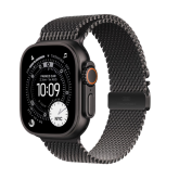 Apple Watch Ultra 3 GPS + Cellular 49mm Black Titanium Case with Black Titanium Milanese Loop - Small