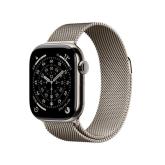 Apple Watch Series 11 GPS + Cellular 42mm Natural Titanium Case with Natural Milanese Loop