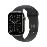 Apple Watch Series 11 GPS + Cellular 42mm Slate Titanium Case with Black Sport Band - M/L