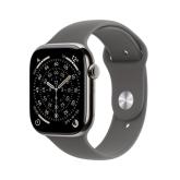 Apple Watch Series 11 GPS + Cellular 46mm Natural Titanium Case with Stone Grey Sport Band - M/L