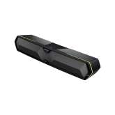 BOXE EDIFIER Gaming desktop, RMS: 5W (2.5W + 2.5W), Bluetooth 5.3, USB-A, RGB, sound card/ mic, dim. 485x70x80mm, black, 
