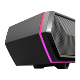 BOXE EDIFIER Gaming desktop, RMS: 5W (2.5W + 2.5W), Bluetooth 5.3, USB-A, RGB, sound card/ mic, dim. 485x70x80mm, black, 