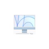 All-In-One PC Apple iMac 24 inch 4.5K Retina, Procesor Apple M1, 8GB RAM, 256GB SSD, 8 core GPU, Mac OS Big Sur, ROM keyboard, Blue
