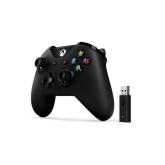 Microsoft Xbox One Wireless controller + Wireless Adapter v2, negru