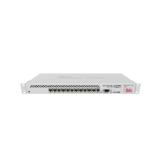 MikroTik Cloud Core Router 1016-12G, CCR1016-12G, 16* CPU core count, CPU nominal frequency: 1.2 GHz, 12* 10/100/1000 Ethernet ports, Size of RAM: 2GB, Storage size: 512 MB, 1* microUSB type AB