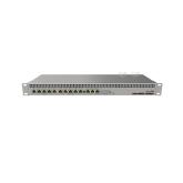 MikroTik Router RB1100AHx4 Dude Edition with Annapurna Alpine AL21400 Cortex A15 CPU (4-cores, 1.4GHz per core), 1GB RAM, 128 MB, 13xGbit LAN, 60GB M.2 drive, RouterOS L6, PoE in: 802.3af/at, 1U rackmount case, Dual PSU