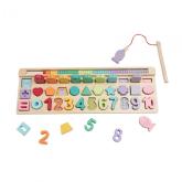 JOC PUZZLE DIN LEMN, 4 IN 1, 35 DE PIESE