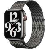 Apple Watch 45mm Band: Graphite Milanese Loop