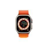 Apple Watch Ultra Cellular, 49mm Titanium Case with Orange Alpine Loop
