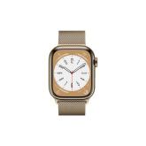 Apple Watch S8 Cellular 41mm Gold Stainless Steel Case with Gold Milanese Loop
