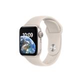 Apple Watch SE2 GPS 40mm Starlight Aluminium Case with Starlight Sport Band - Regular