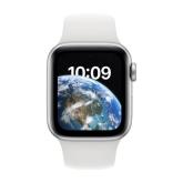 Apple Watch SE2 Cellular 40mm Silver Aluminium Case with White Sport Band - Regular