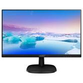 MONITOR Philips 243V7QDAB 23.8 inch, Panel Type: IPS, Backlight: WLED, Resolution: 1920x1080, Aspect Ratio: 16:9,  Refresh Rate:75Hz, Response time GtG: 4 ms, Brightness: 250 cd/m², Contrast (static): 1000:1, Contrast (dynamic): 10M:1, Viewing angle: 178/