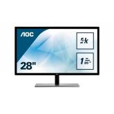 Monitor LED AOC U2879VF, 28inch, 4K UHD TN, 1ms, 60Hz, negru