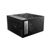 MSI MPG A850G PCIE5, 850W, 80 Plus Gold(Up to 90% Efficiency), ATX Form Factor, 100~240 Vac Input Voltage, 50Hz ~ 60Hz Input Frequency, 135 mm Fan, 150 x 150 x 86mm, Active PFC, OCP / OVP / OPP / OTP / SCP / UVP Protections, 10 Y