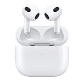 CASTI Apple Airpods gen3, pt. smartphone,  cu Case incarcare Lightning, wireless, intraauriculare - butoni, microfon pe casca, conectare prin Bluetooth 5.0, alb, 