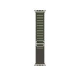 Apple Watch Ultra Cellular, 49mm Titanium Case with Green Alpine Loop Large