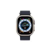 Apple Watch Ultra Cellular, 49mm Titanium Case with Midnight Ocean Band