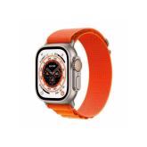 Apple Watch Ultra Cellular, 49mm Titanium Case with Orange Alpine Loop -Medium