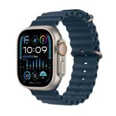 Apple Watch Ultra2 Cellular, 49mm Titanium Case w Blue Ocean Band