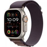 Apple Watch Ultra2 Cellular, 49mm Titanium Case w Indigo Alpine Loop - Large