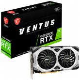 MSI Video Card Nvidia GeForce RTX 2060 VENTUS 12G OC, 12GB GDDR6, 192bit, Boost: 1680MHz, PCI-E 3.0 x16, 3x DP, HDMI, RAY TRACING, TORX 2X Cooler (Double Slot), 500W Recommended PSU, Backplate, 3Y 