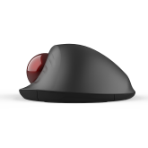 MOUSE DELUX, trackball, wireless, 2.4GHz + BT5.0, USB, optic, 4000 dpi, butoane/scroll 5/1, negru, 