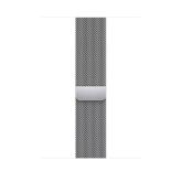 Apple Watch 45mm Band: Silver Milanese Loop