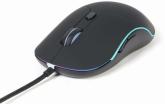 MOUSE GEMBIRD, PC sau NB, cu fir, USB, optic, 2400 dpi, butoane/scroll 6/1, scroll cu iluminare, negru, 