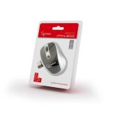 MOUSE GEMBIRD, PC sau NB, wireless, 2.4GHz, optic, 1600 dpi, butoane/scroll 3/1, , negru / gri, 