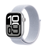 Apple Watch Series 10 GPS 46mm Silver Aluminium Case with Blue Cloud Sport Loop
