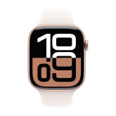 Apple Watch Series 10 GPS 46mm Rose Gold Aluminium Case with Light Blush Sport Band - S/M