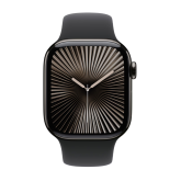 Apple Watch Series 10 GPS + Cellular 46mm Slate Titanium Case with Black Sport Band - M/L