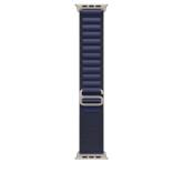 49mm Navy Alpine Loop - Small - Natural Titanium Finish