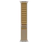 49mm Tan Alpine Loop - Small - Natural Titanium Finish