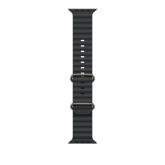 49mm Black Ocean Band - Natural Titanium Finish