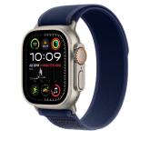 49mm Blue Trail Loop - M/L - Natural Titanium Finish