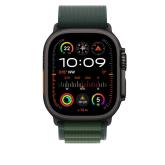 49mm Dark Green Alpine Loop - Medium - Black Titanium Finish