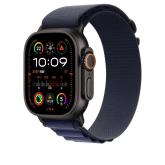 49mm Navy Alpine Loop - Large - Black Titanium Finish