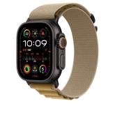 49mm Tan Alpine Loop - Medium - Black Titanium Finish