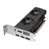 PLACI VIDEO Gigabyte GeForce RTX 3050 OC Low Profile 6G | 96-biti | 512 M x32 GDDR6 | Conectivitate: 2x HDMI, 2x DisplayPort | DirectX 12 | OpenGL 4.6 | Interfata: PCI Express 4.0 x8 | Low profile 2 slot | Sursa recomandata: 300W |  